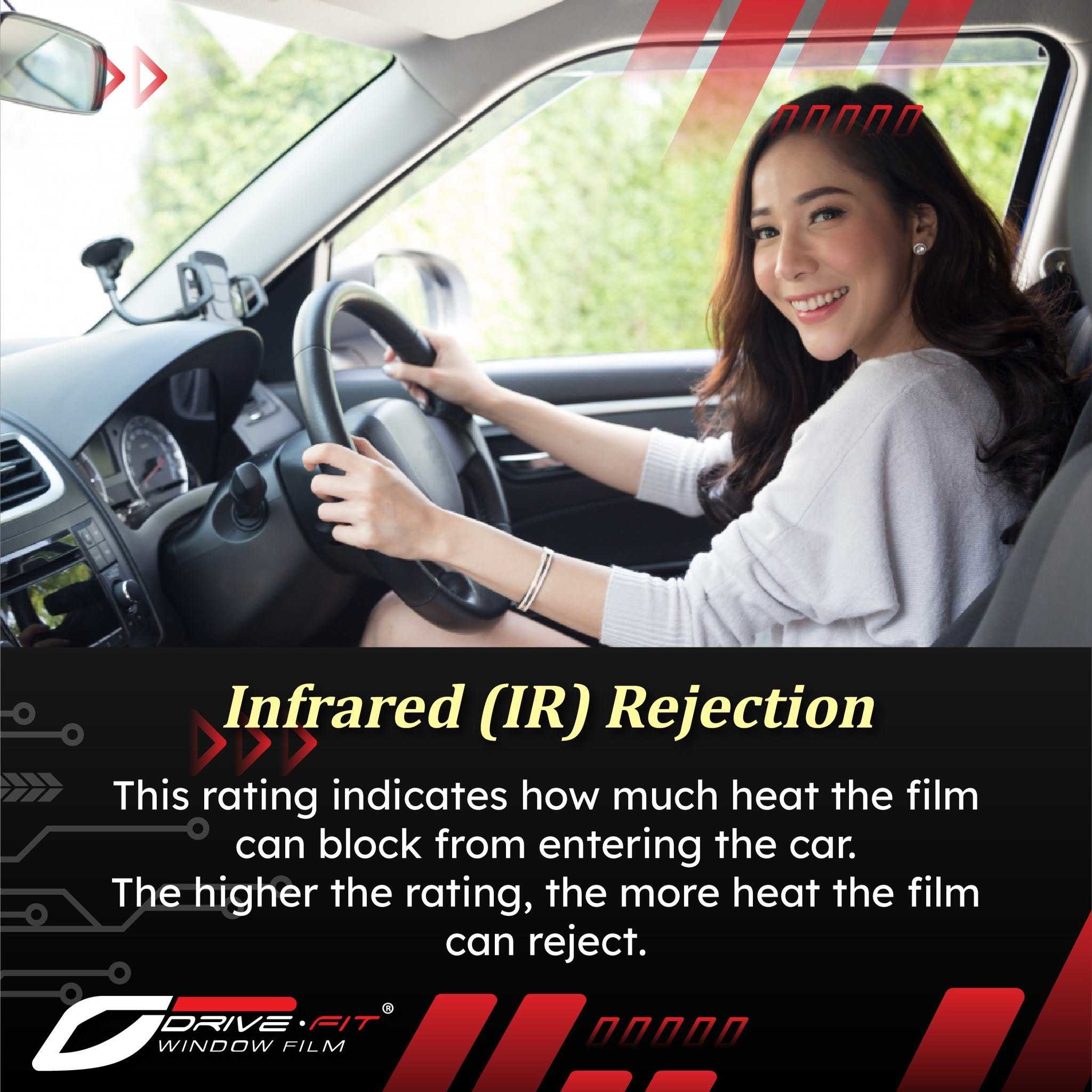 Infrared rejection comfort